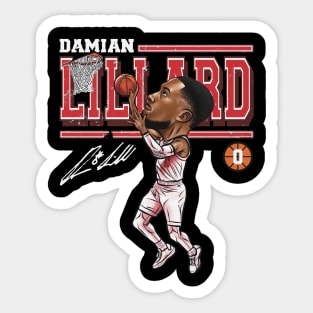 Damian Lillard Portland Cartoon Sticker